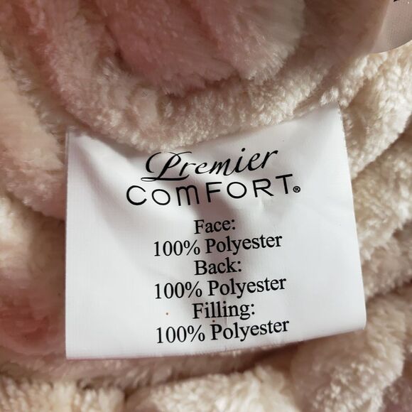 Premium Comfort Blanket Cream Luxury Soft Cozy Plush Throw 60 x 70 - Picture 6 of 8